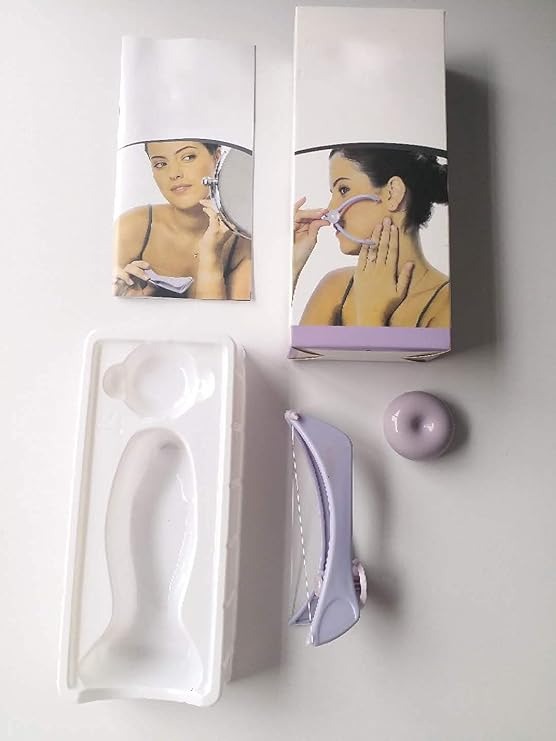 Eyebrow Threading Tool – Modern Plastic Cotton Facial & Body Hair Remover for Women - Random Color - Image 5