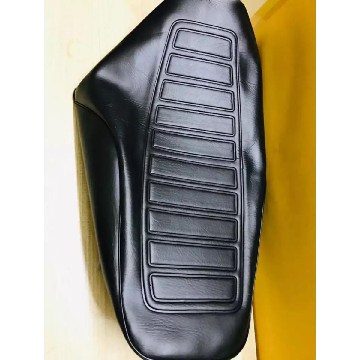 Motor Bike Comfortable Seat Cover Black For CG 125 Bike | Best Quality Seat Cover For CG-125 Motorcycle ( Random Design ) - Image 8