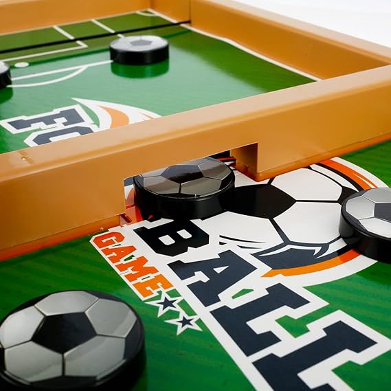 Wooden Sling Puck Game | Football Board Game | Wooden Hockey Soccer Table Game for kids & adults - Image 8
