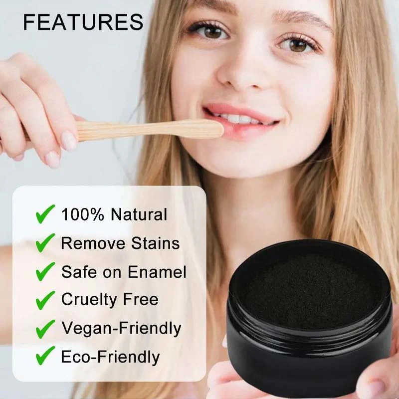 Teeth Whitening Charcoal Powder (Organic) Charcoal (30G) - Image 8