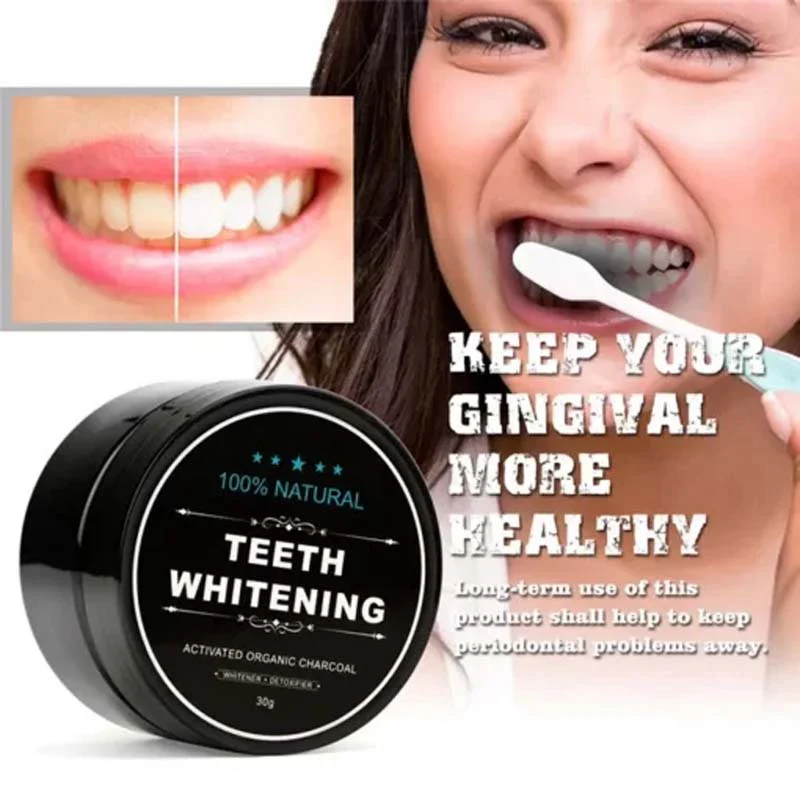 Teeth Whitening Charcoal Powder (Organic) Charcoal (30G) - Image 9