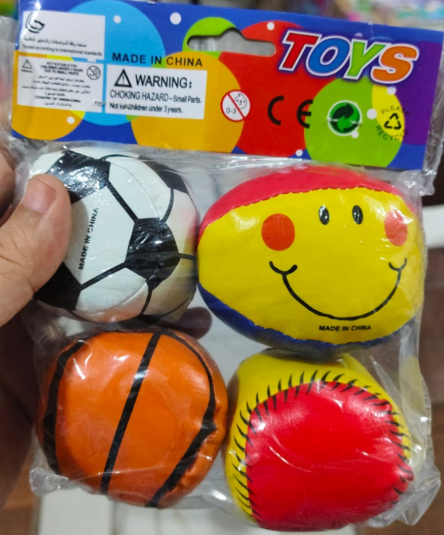 (Pack of 4) Speed Power Super Sport Soft Mini Football For kids - Image 5