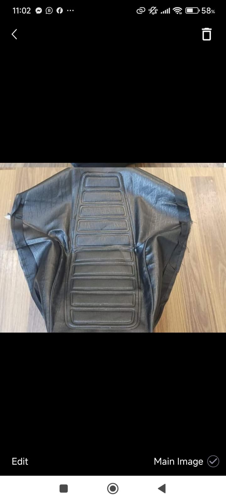 Motor Bike Comfortable Seat Cover Black For CG 125 Bike | Best Quality Seat Cover For CG-125 Motorcycle ( Random Design ) - Image 9